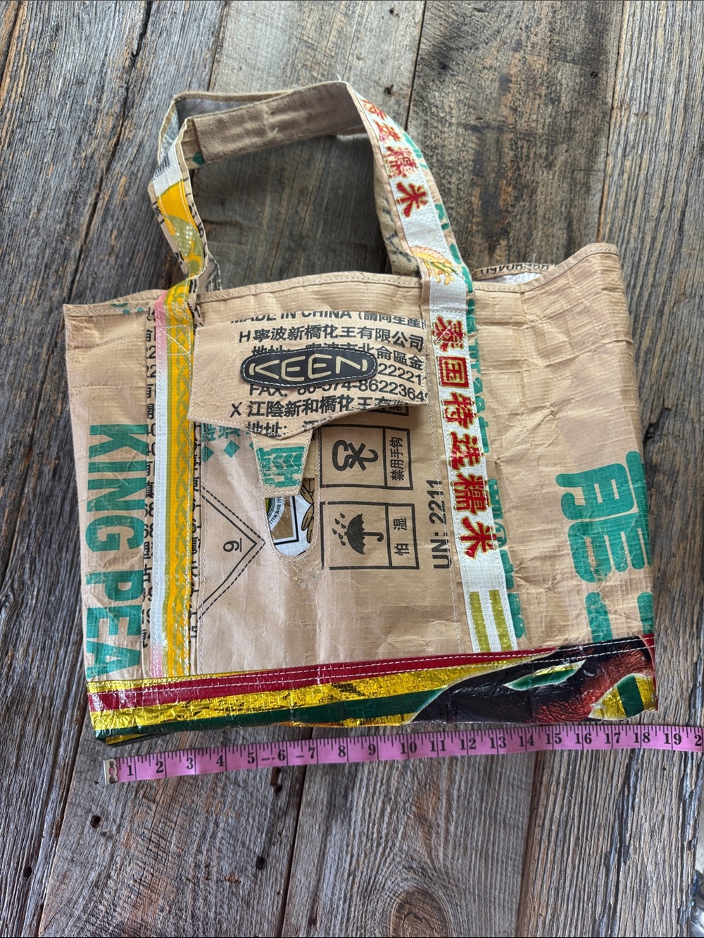 KEEN Eco-Friendly Upcycled Sack Tote - Picture 7 of 9